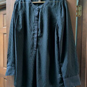 BLACK Merona sheer blouse XL